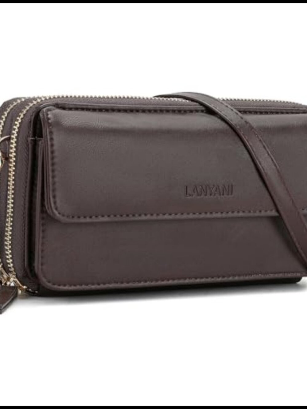RFID Crossbody Wallet Wristlet Purse Vegan Leather Phone Pocket